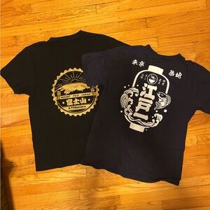 Selling 2 Tees bought from Japan - Black and Navy